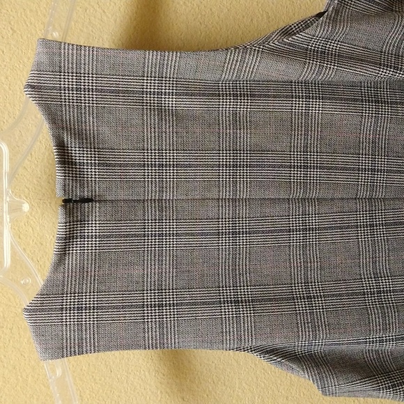 Banana Republic Plaid Bi-Stretch Racer-Neck Sheath Dress - Picture 5 of 9